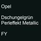 Preview: Opel, Dschungelgrün Perleffekt Metallic, FY.